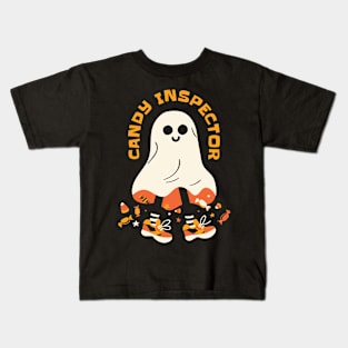 Ghostly Candy Inspector Kids T-Shirt